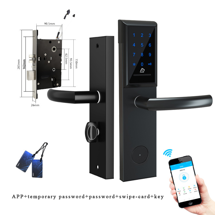 WiFi Remote Safe APP Smart Number Keypad Code Combination Keyless Password Digital Door Lock