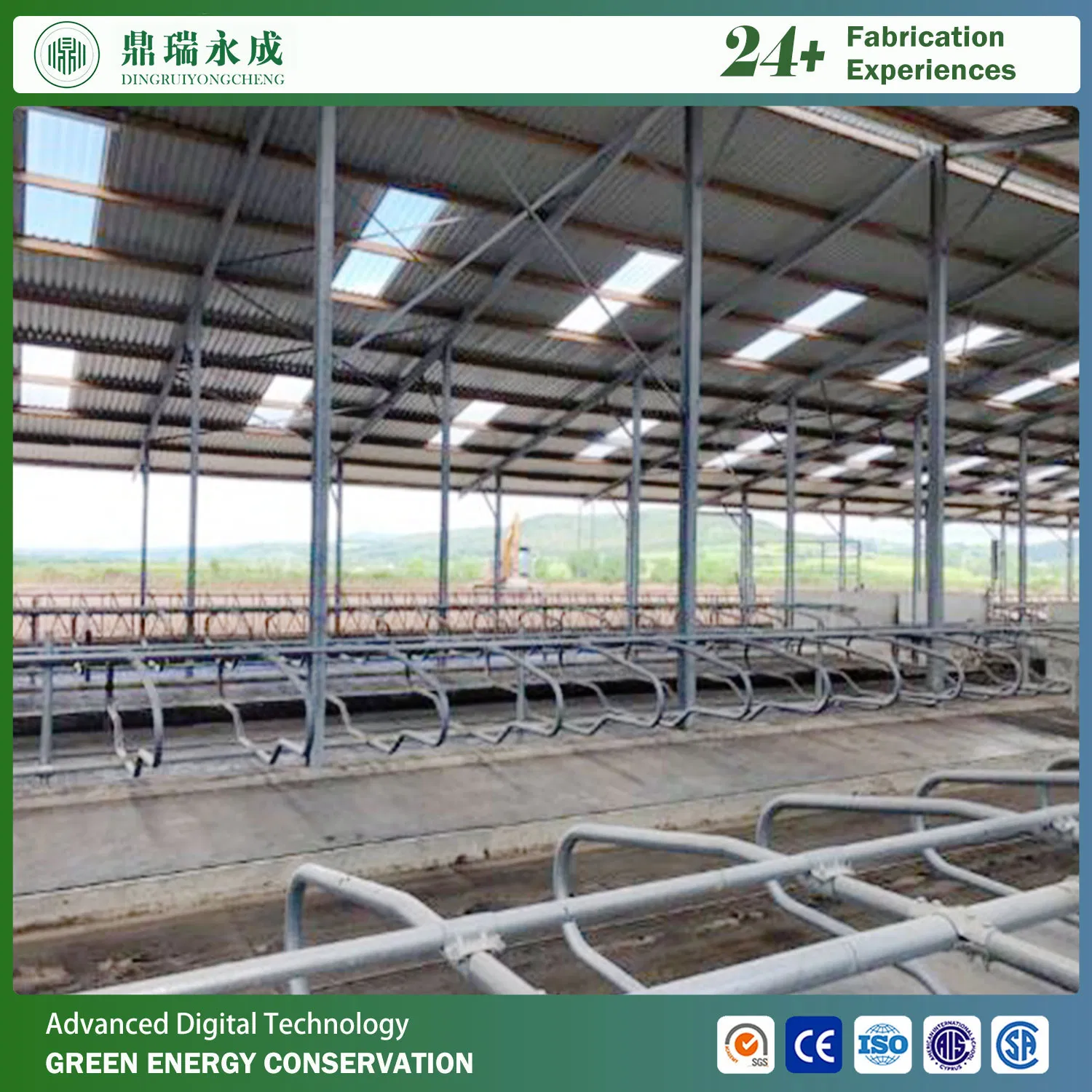 Low Cost Portal Steel Frame Structure Building Prefabricated House Floor for Pig Cattle Chicken