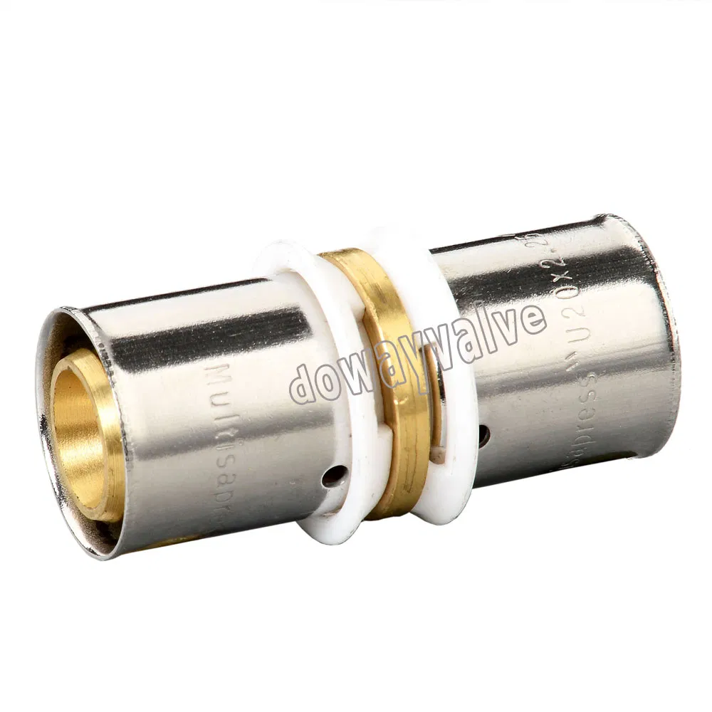 Brass Press Tee for Multilayer Pipes