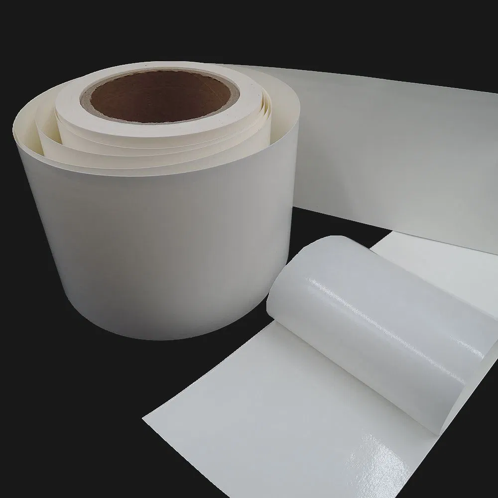 80GSM Permanent Adhesive Semi-Gloss Coated Paper Self Adhesive Label Material