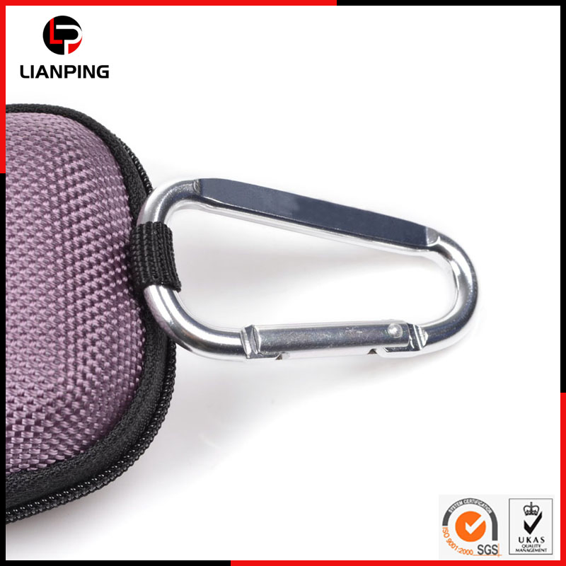 Чехол для наушников EVA ударопрочный с карабином