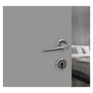 Internal Door Handles, Set of Internal Door Handles Aluminium, Satin Chrome Color