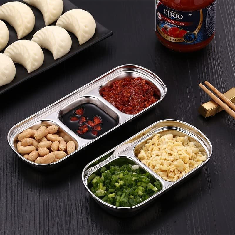 Soy Sauce Dish Salt Vinegar Sugar Spices Stainless Steel Dipping Condiment DIP Bowls
