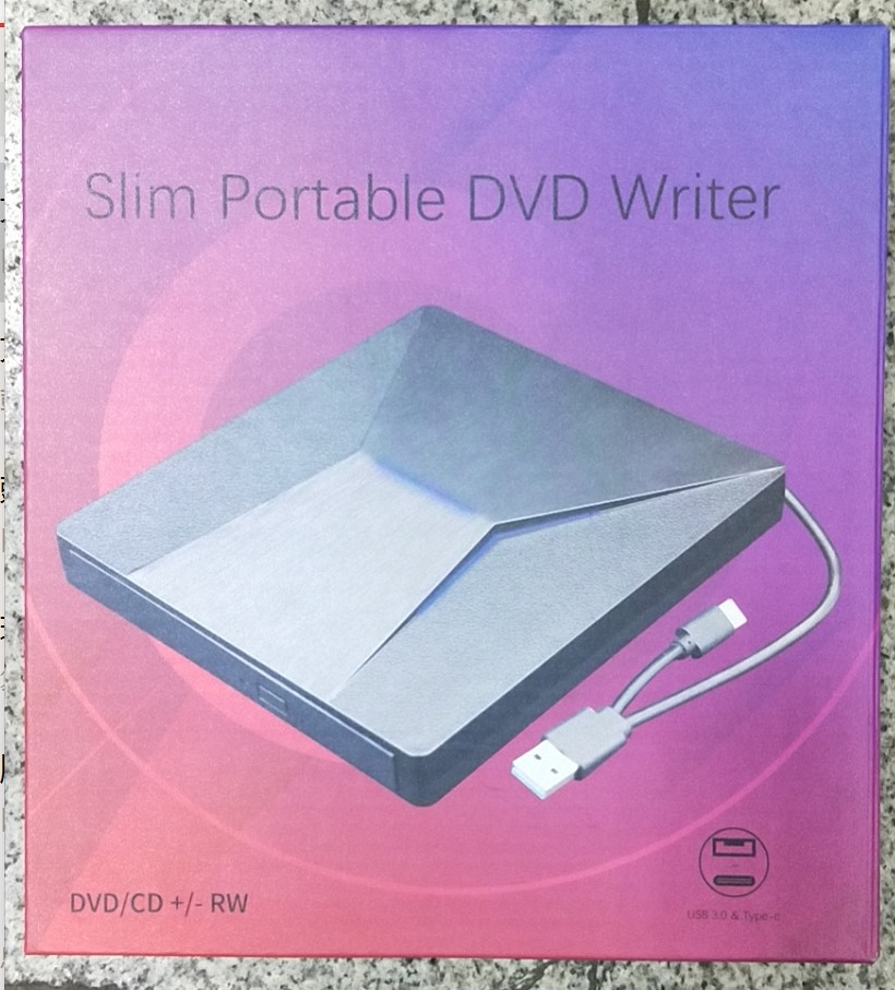 Внешний DVD-ROM привод с Type-C и USB