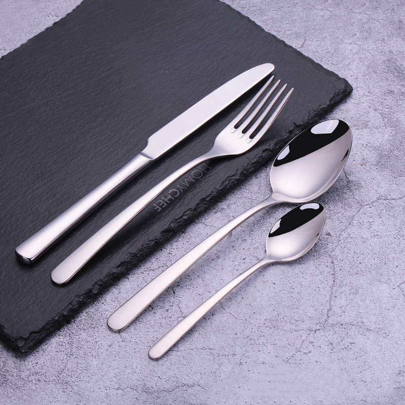 Stainless Steel Tableware Set Simple Classic Hotel Tableware