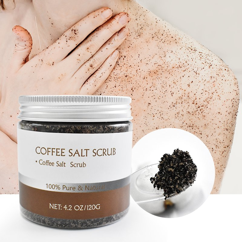 Coffee Face Body Brightening Organic Turmeric Vitamin C Exfoliating Private Label Salt Body Scrub