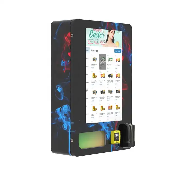 Mini Vending Machine with Age Recognition Vending Machine Mini Small Wall Mounted ID Card Reader Wall Mounted Vending Machine
