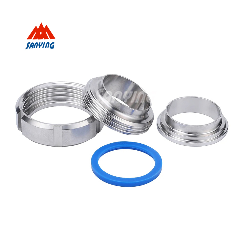 SMS DIN11851 SS304 316 Sanitary Stainless Steel Union Set Pipe Fittings