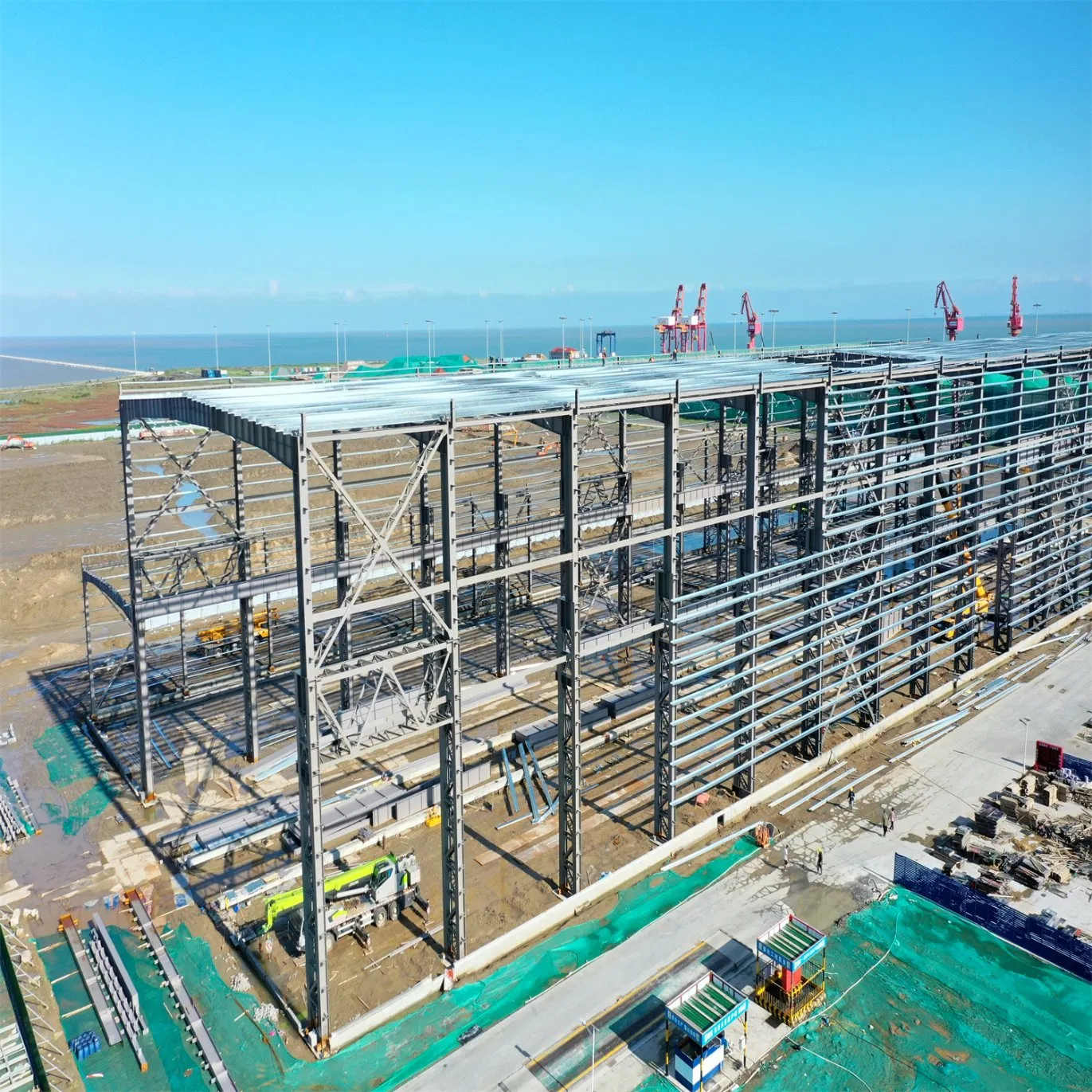 Metal Building Customized Industrial Steel Structure Workshop for Prefab Galvanized Metal Frame