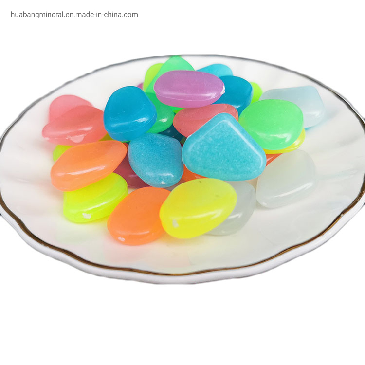 High Quality Resin Glow Stone in Dark for Garden with High Light