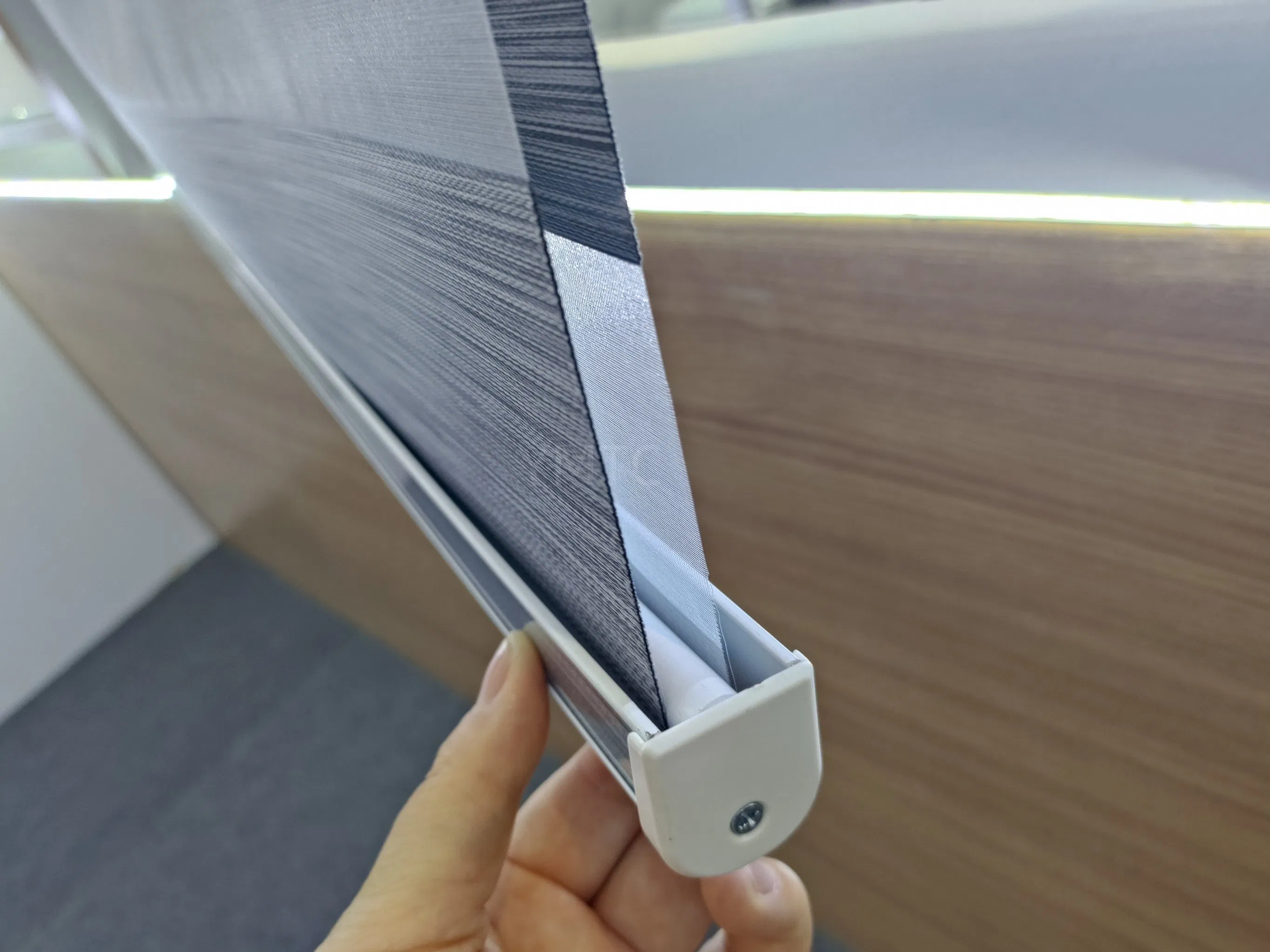 Home Decor Double Layers Motorized Smart Control Remote Zebra Blinds