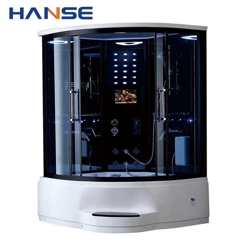 1500X1500mm Luxury Hydro Massage Steam Shower Cabin Steam Shower Bathroom Shower Tub Combo