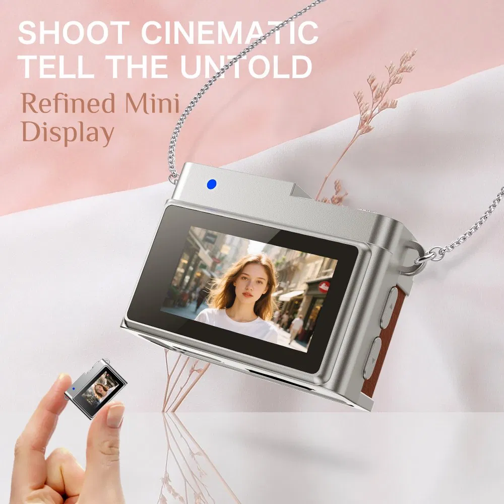 Vintage Mini Travel Camera 1080P 0.96 IPS Color Screen Support 128g TF Card HD Video Camera