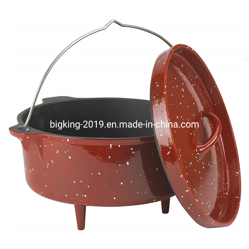 Outdoor Camping Three-Legged Cast Iron Dutch Pot