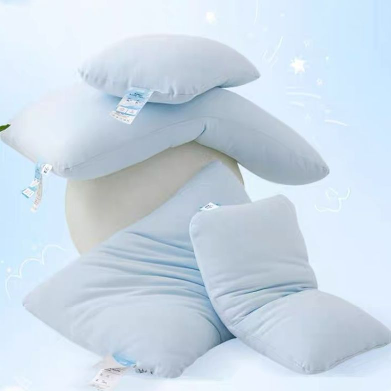 Baby Pillow Bamboo Skin-Friendly Filled with Down Cotton Fluffy Factory Wholesale Price