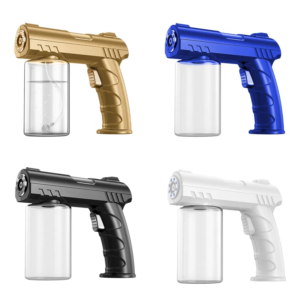 Handheld K7 Beauty Barber Cordless Automatic Spray Nano Atomizer Sprayer Disinfection Gun with Blue Light