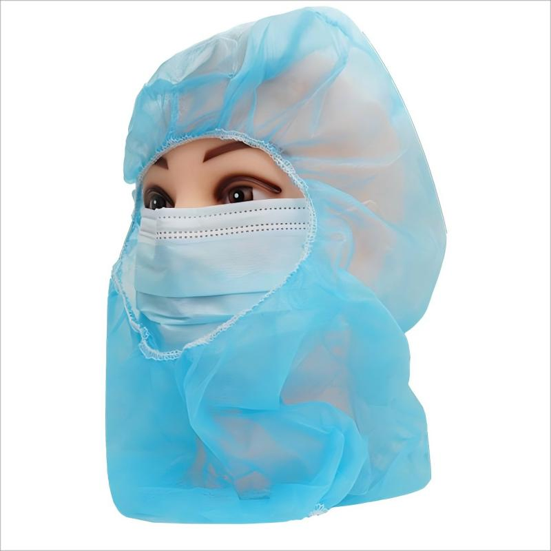 Disposable Non Woven Astronaut Cap Head and Mouth Cover with Universal Size
