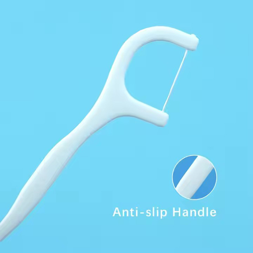 Custom Logo Abrasive Teeth Dental Floss Pick Individually Wrapped Flosser Wholesale Manufacturer