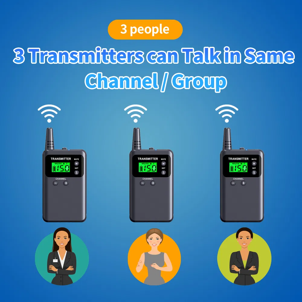 Беспроводная аудиогид система 2.4G для конференций и экскурсий