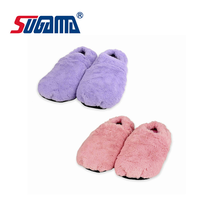 Sugama Brand Microwave Wheat Heating Slippers Foot Warmers