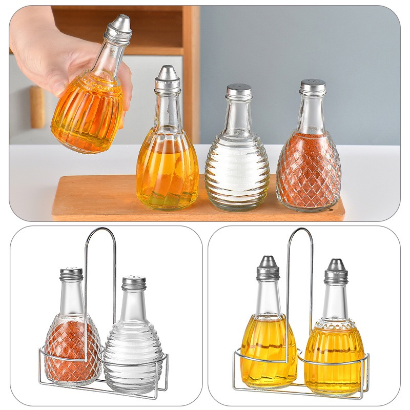 Wholesale Kitchen Storage Container Glass Spice Seasoning Bottle Olive Oil Bottle
