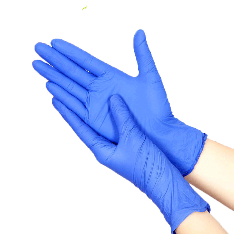 Disposable Blue Nitrile Glove Powdered and Powder Free Medical Grade