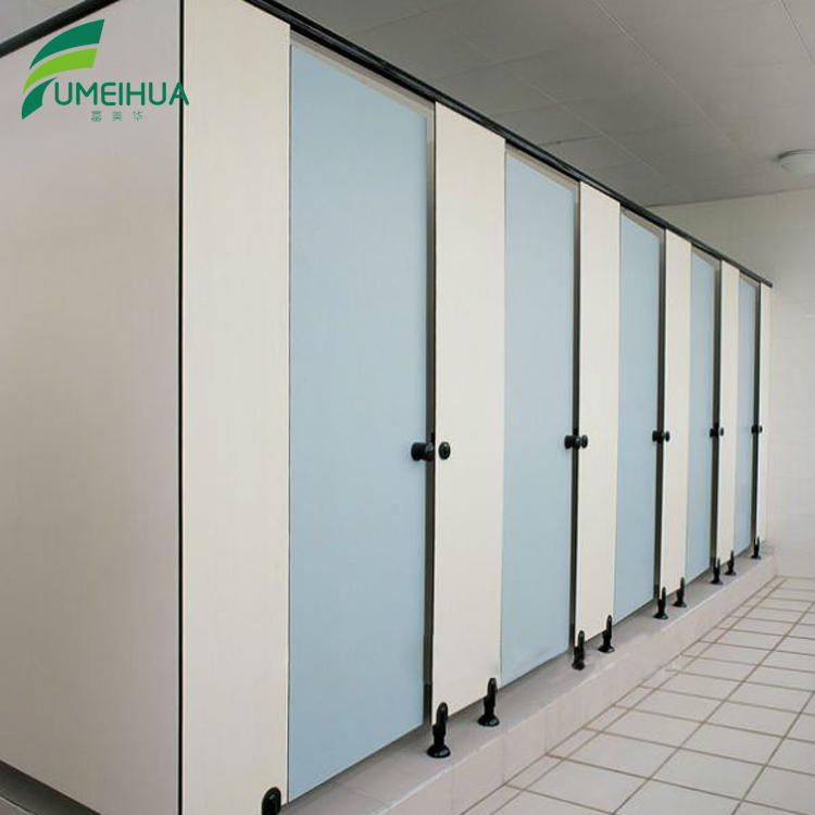 12mm Thickness Customized Size Toilet Cubicle Nylon Door Lock Toilet Partition Boards