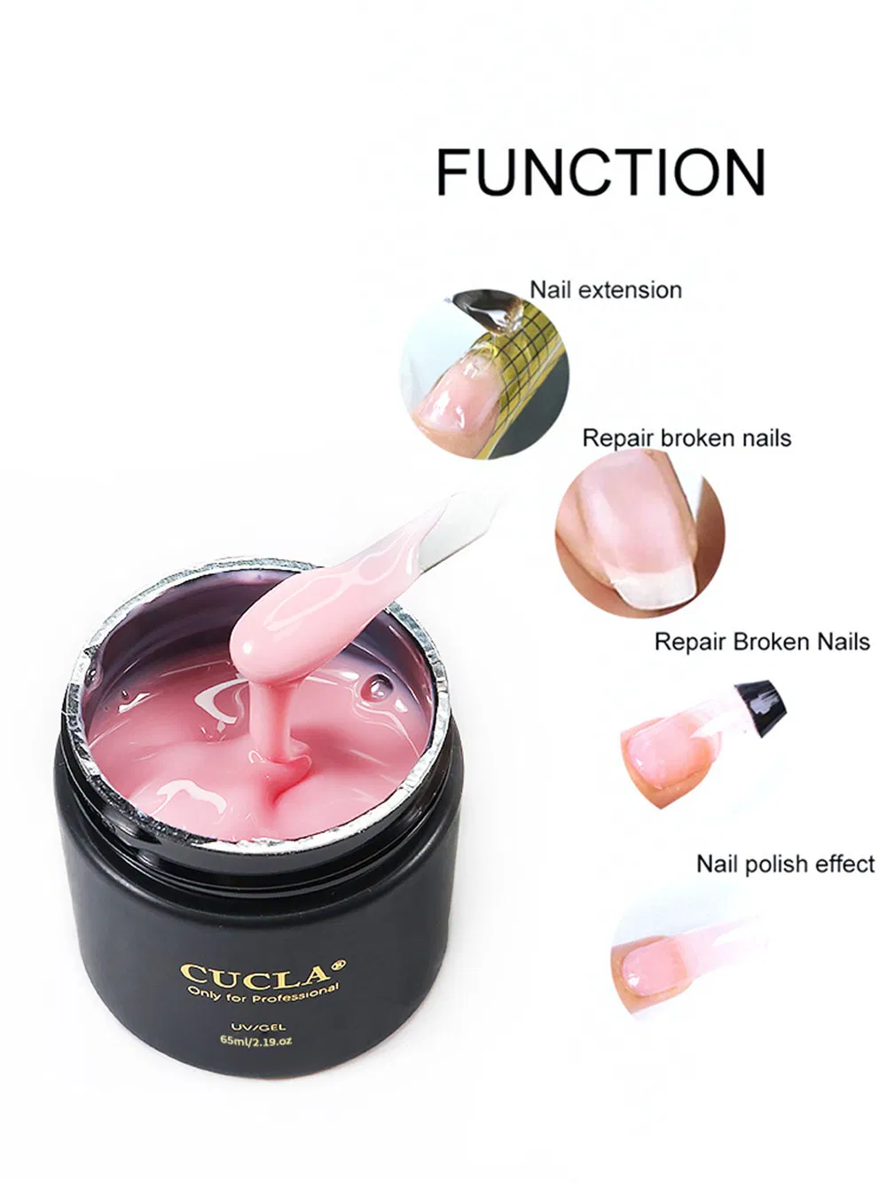 Nail Glitters Gel Nail Art LED UV Builder Gel