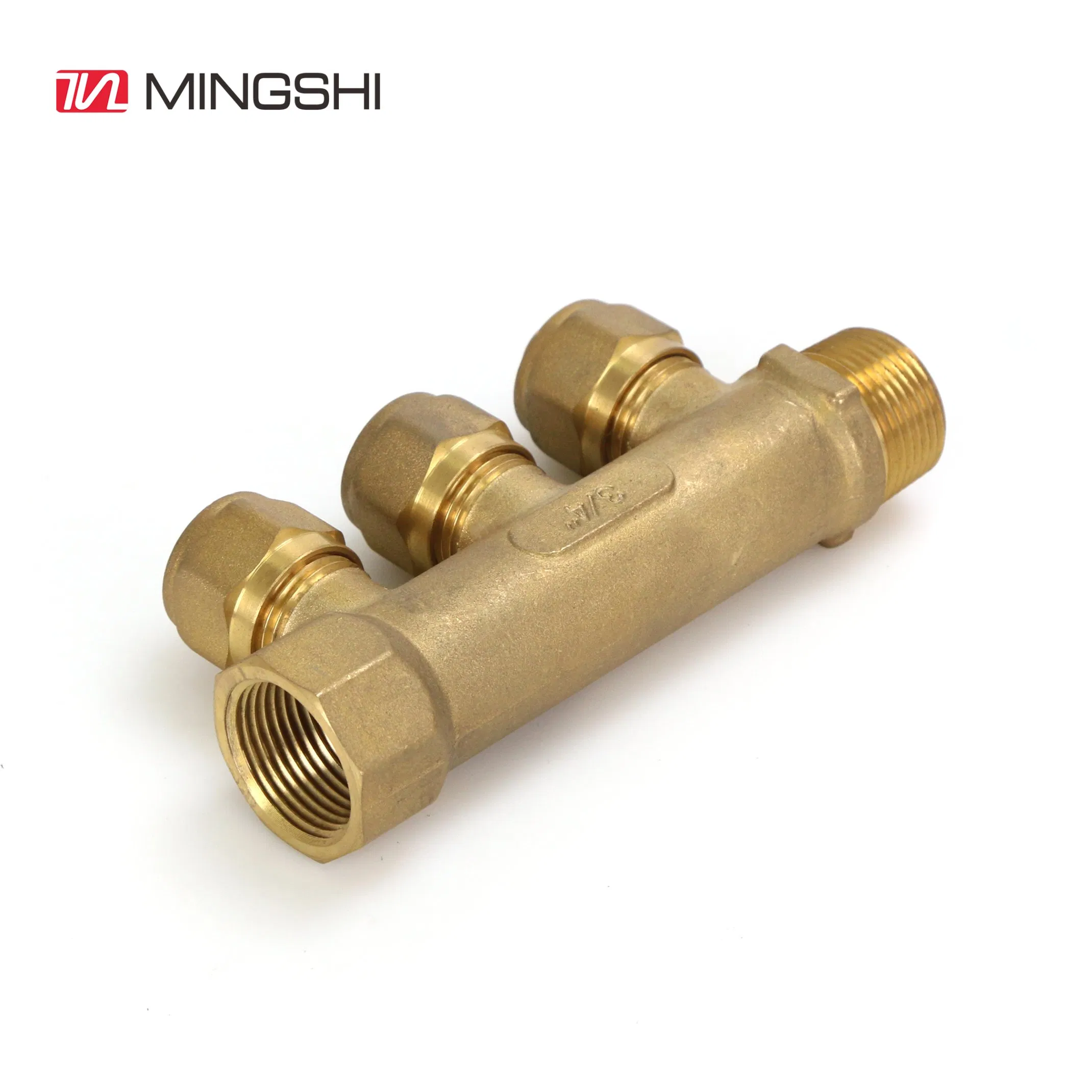 Mingshi Plumbing Materials Screw Fittings in Brass for Multilayer Pipes-Union/Euroconus