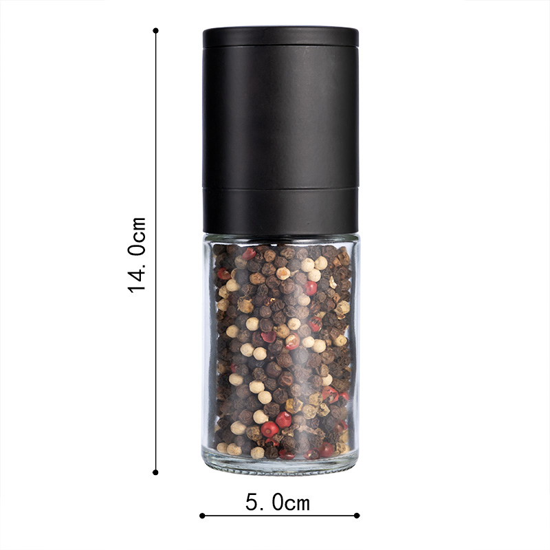 Стеклянная мельница для специй с ручной крышкой, 100 мл