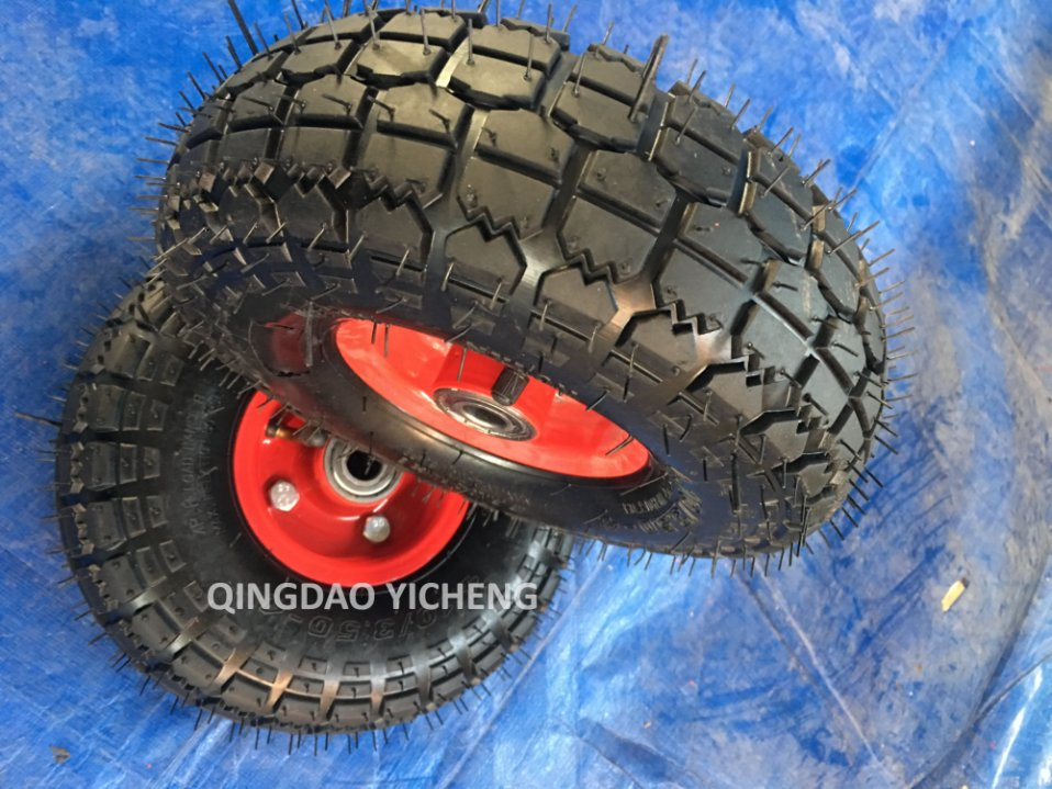 Heavy Duty Deep Pattern Pneumatic Wheel and PU Foam Wheel 10X3.50-4