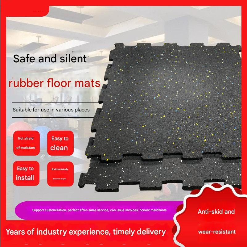 15mm 30mmgood Waterproof Heavy Duty Interlocking Gym Rubber Flooring Mat Tiles
