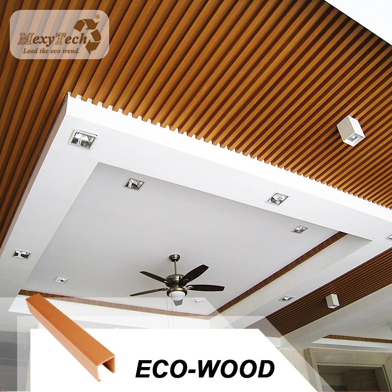 Indoor Decoration Easy Installation Fireproof PVC Ceiling Engineered Wood Building Material