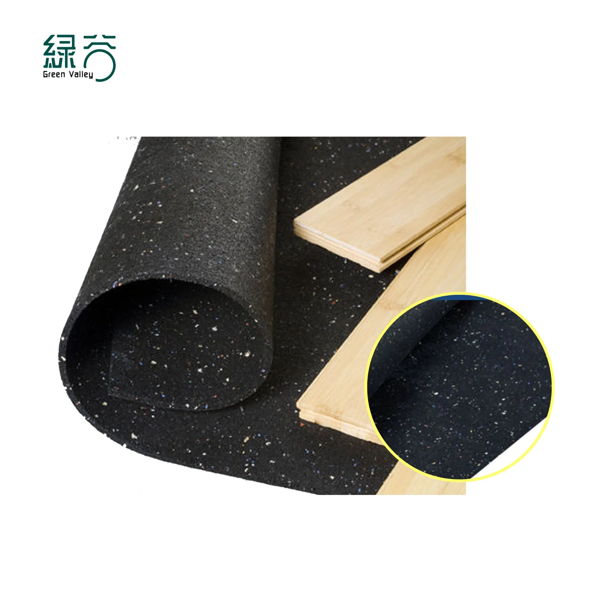Eco Friendly Soundproof Rubber Mat Acoustic Underlayment for Wood Floor Floating Floor