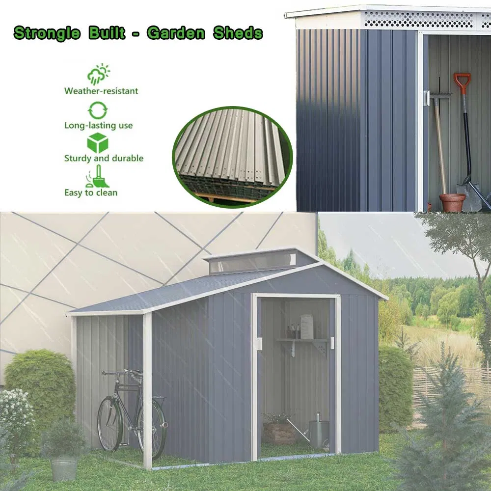 China Cheap Modern Outdoor Sheet Metal Storage Sheds for Sale