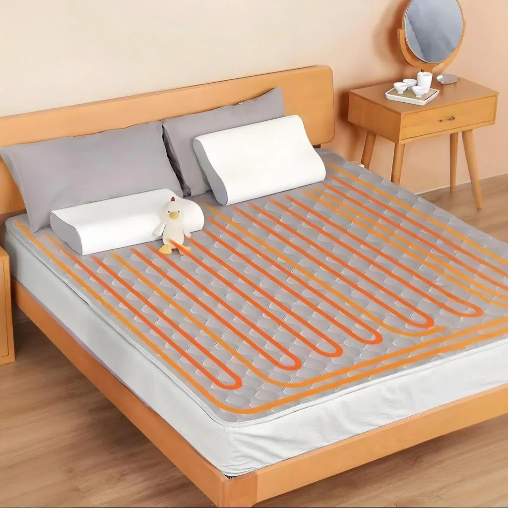Customized 1688 Waterproof Heating Heated Water Warm Heater Best Silent Electric Mattress Blanket