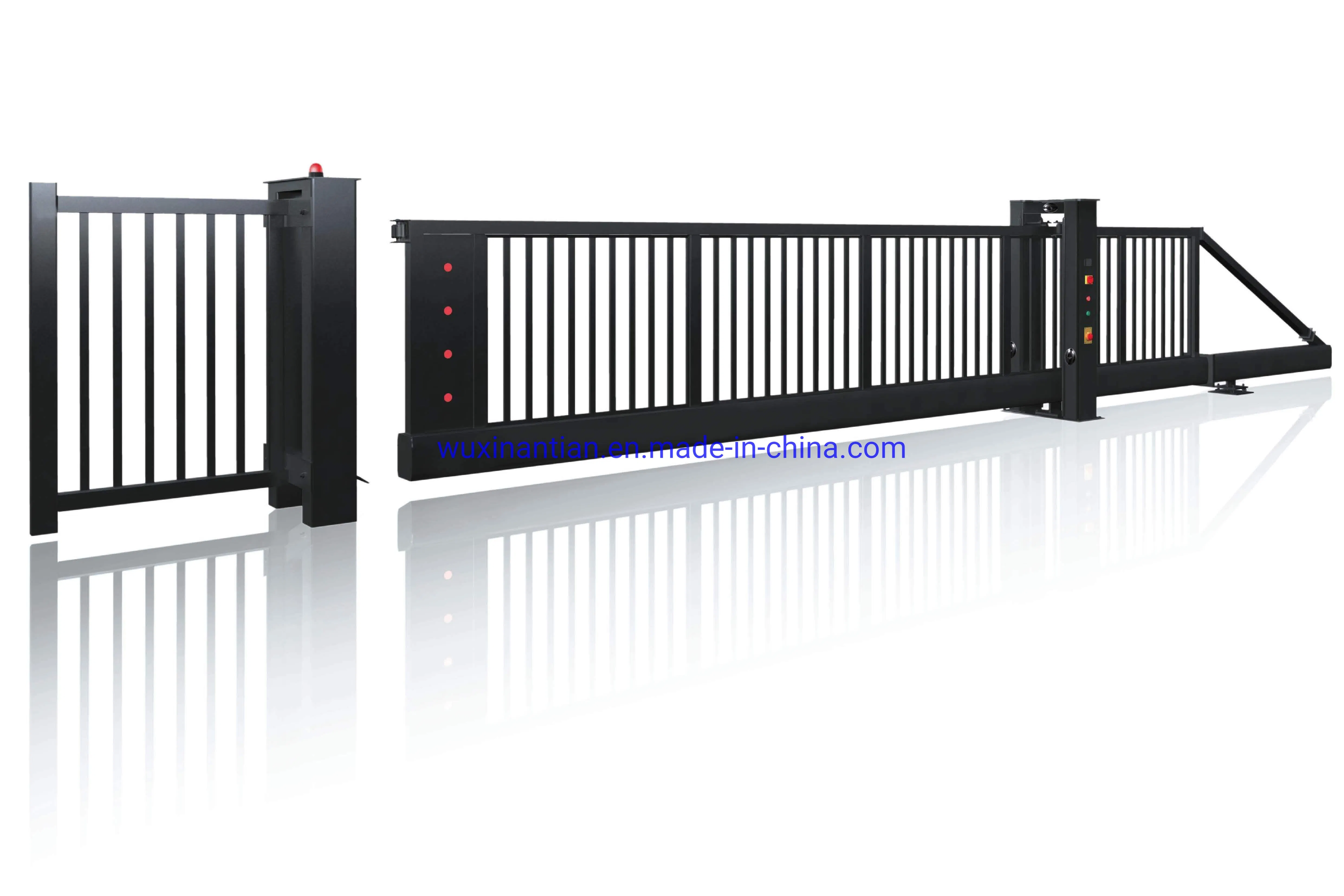 Aluminum Cantilver Sliding Gate Powder Coating Finshing