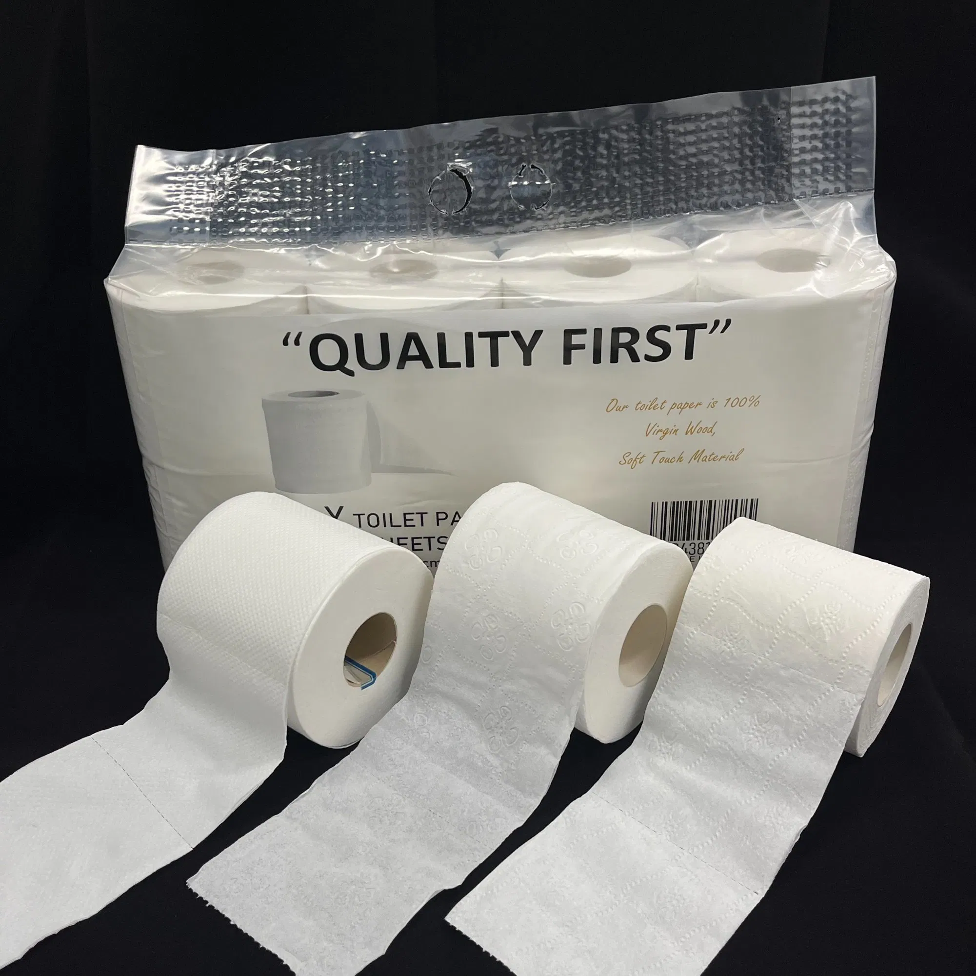 Wholesale Cheap Recycled A Grade Toilet Paper Factory Price 2/3/4ply 10*11cm Toilet Paper Roll Manufact