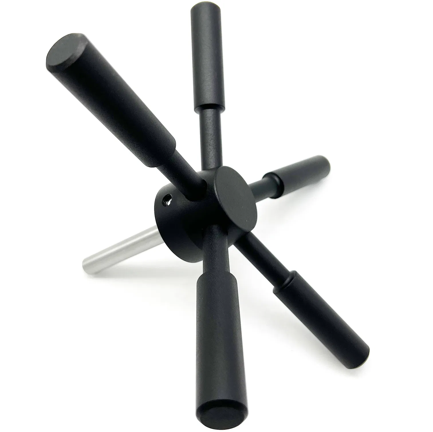 Black Chrome Titanium Plating 5 Spoke Safe Handle for Vautl Door