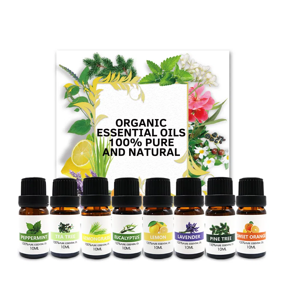 100% Pure Essential Oil Set Natural Essential Oil Box Perfume Aroma Diffuser Oils 12 Various Fragrance Essential Oil for Candle Making Humidifier