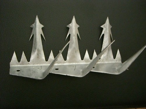 Anti Theft Galvanized Razor Wall Spikes