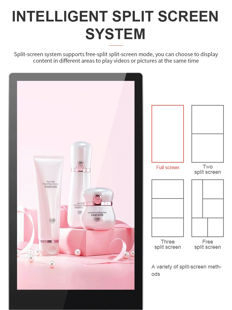 32 43 50 55 65 Inch 4K Interactive Touchscreen Indoor LCD Floor Standing Touch Screen Price Digital Totem Advertising Display Digital Signage Ad Player