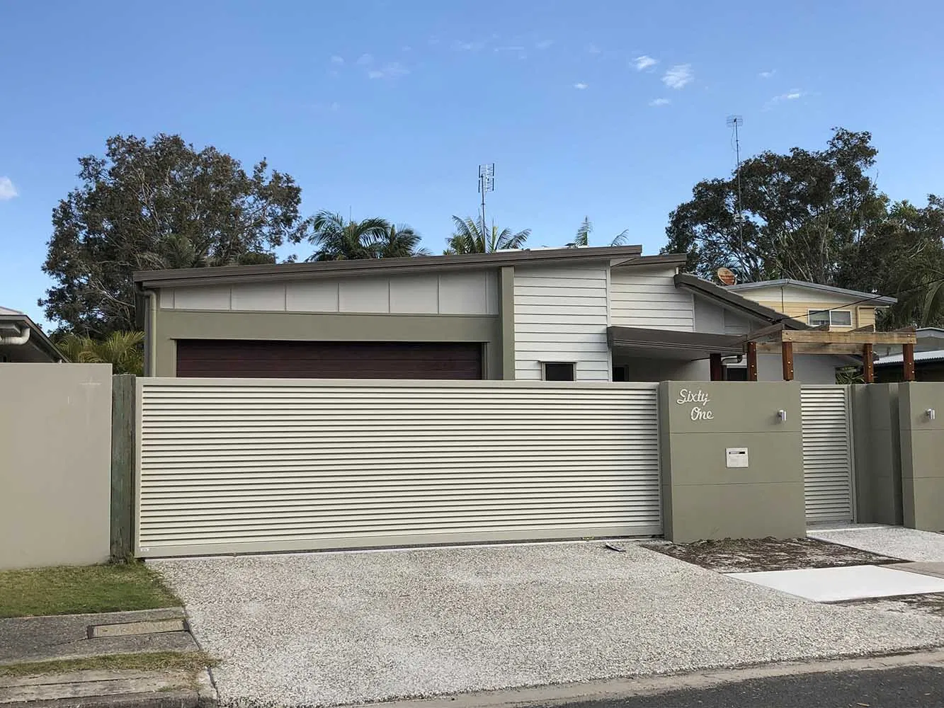 Latest Modern House Sliding Gate Design Front Door Security Gate