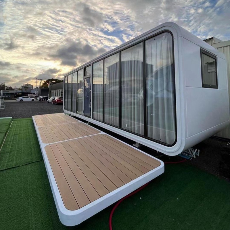 High Quality Luxury Tiny House 2 Bedroom Container Home Prefabricated Mobile Apple Cabin Office Hotel Office Personal Residence