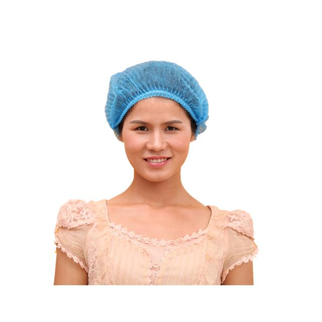 Disposable Bouffant Caps Soft PP Nonwoven Available 10g, 12g, 15g