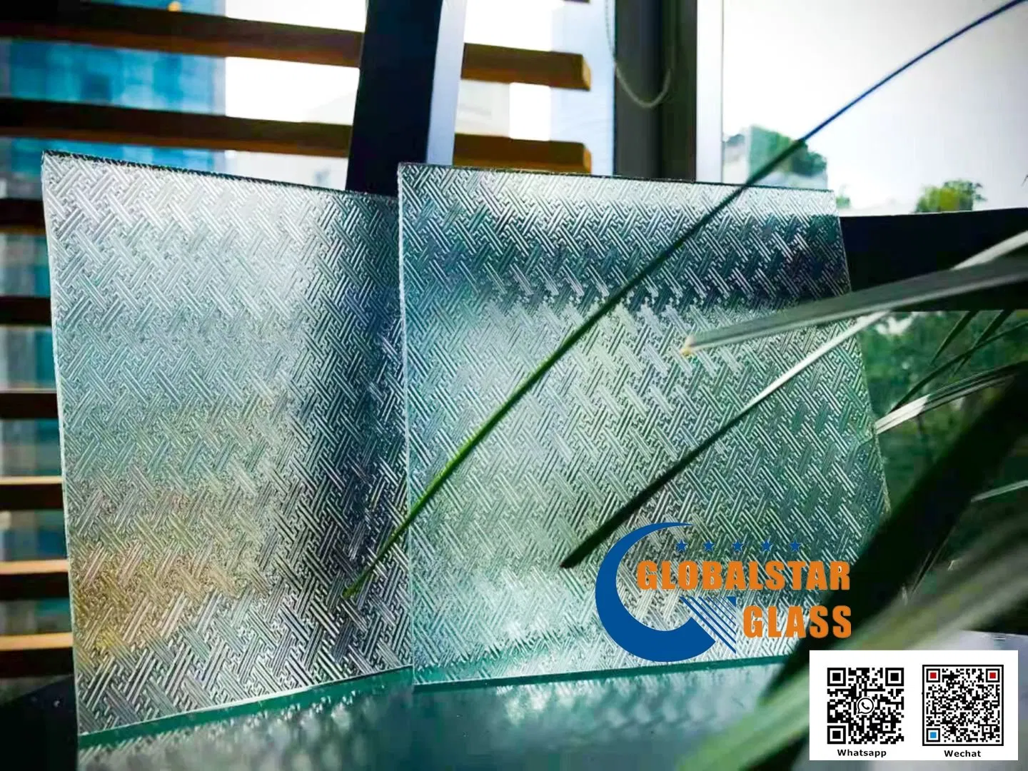 6mm, 6.5mm Clear/Bronze Nashiji Wired Glass with ISO, CCC. CE