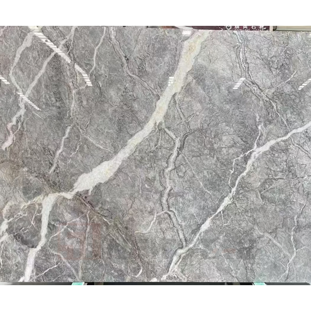 Best Quality Italy Grey Fior Di Bosco Marble Slab Indoor Flooring Tile Kitchen Island Countertop