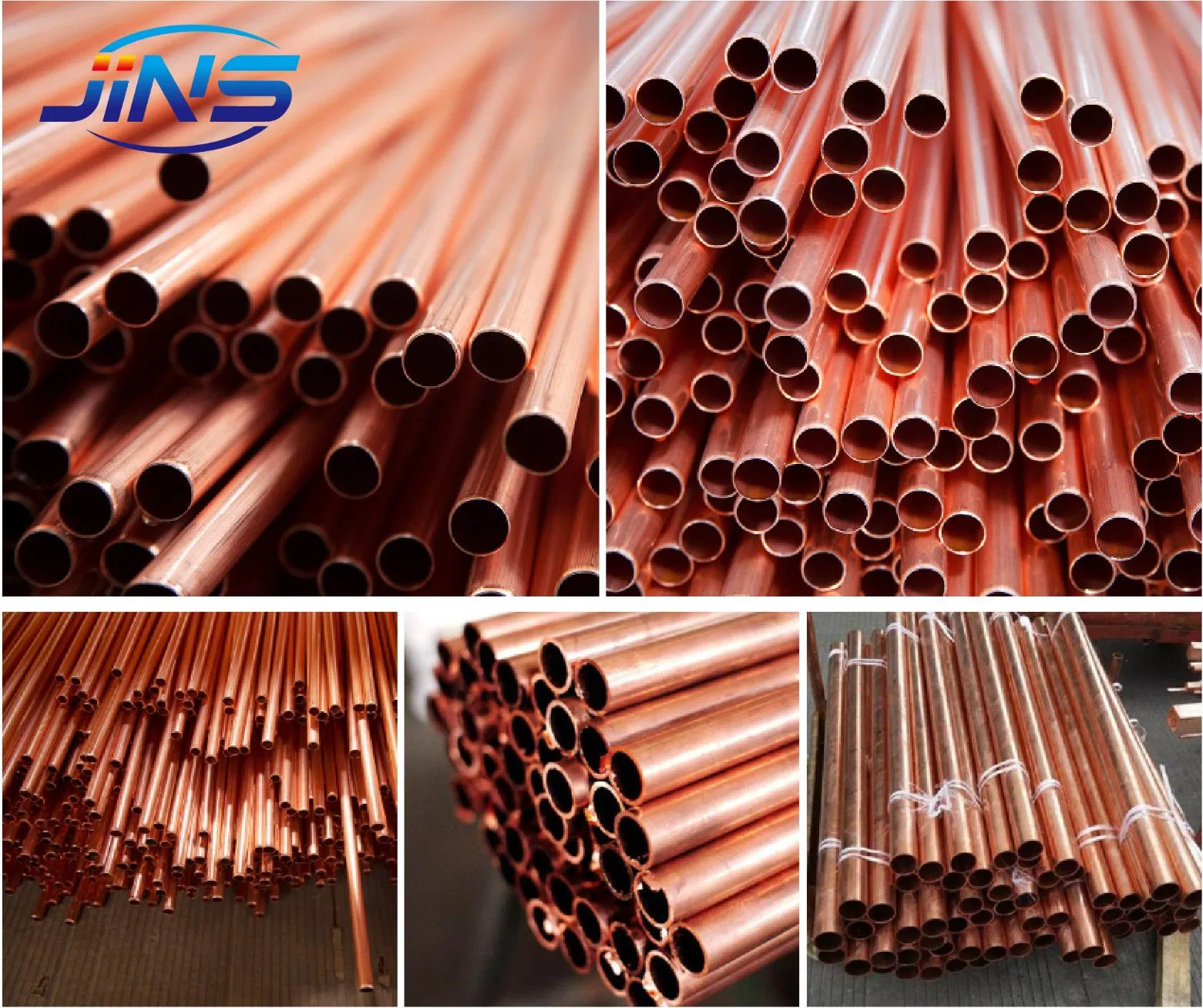 Straight ASTM C1100 C10200 Pure AC Copper Tube / Copper Pipe