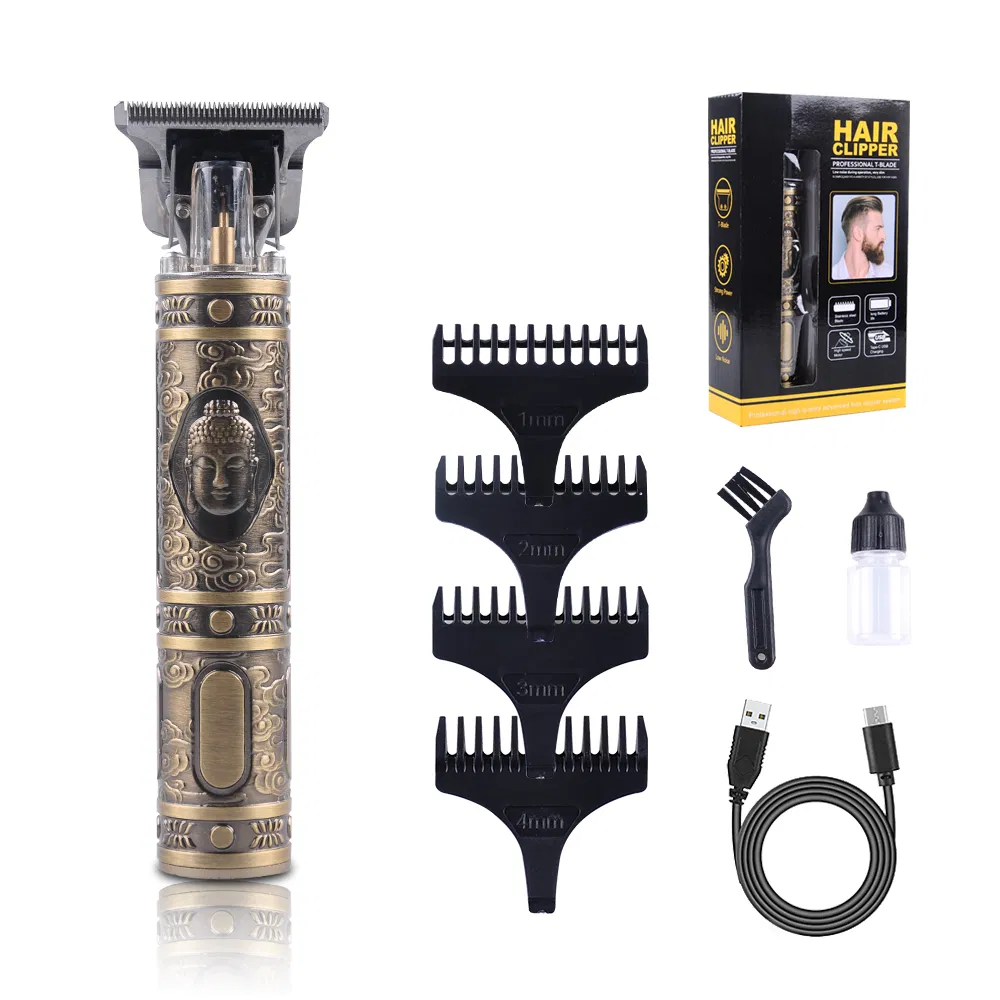 Professional Zero Cut Hair Trimmer Rechargeable Hair Clipper Carving Trimmer Clippers Tools
