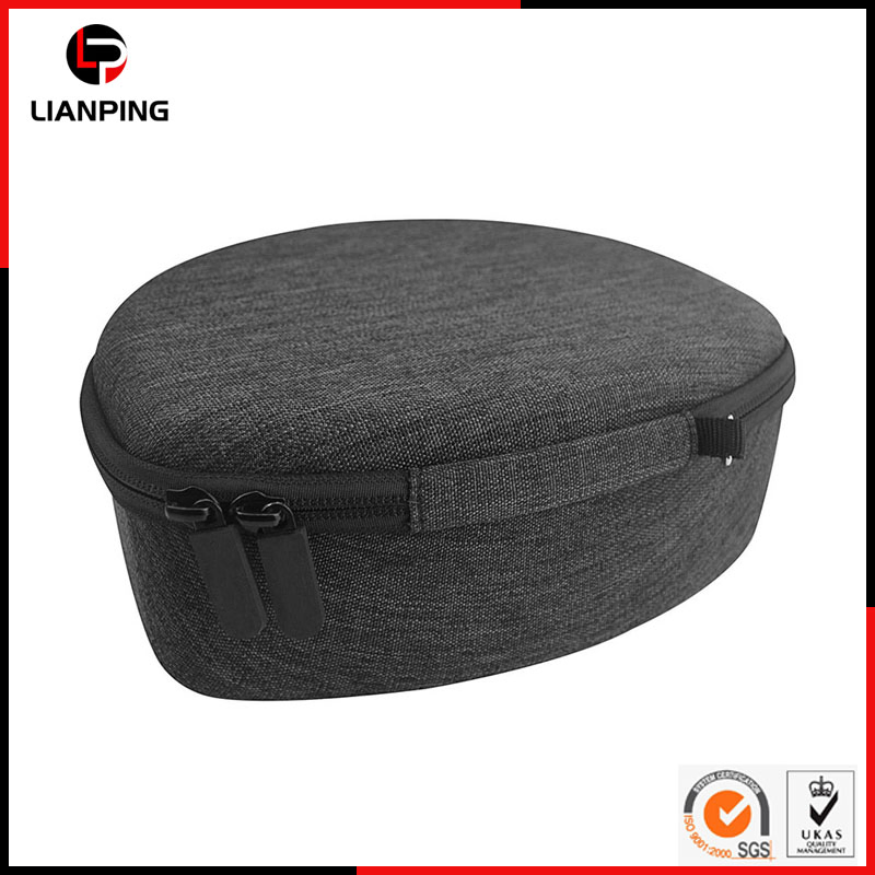 Portable Hard Shell Protective Shockproof EVA Headphone Case with Zipper